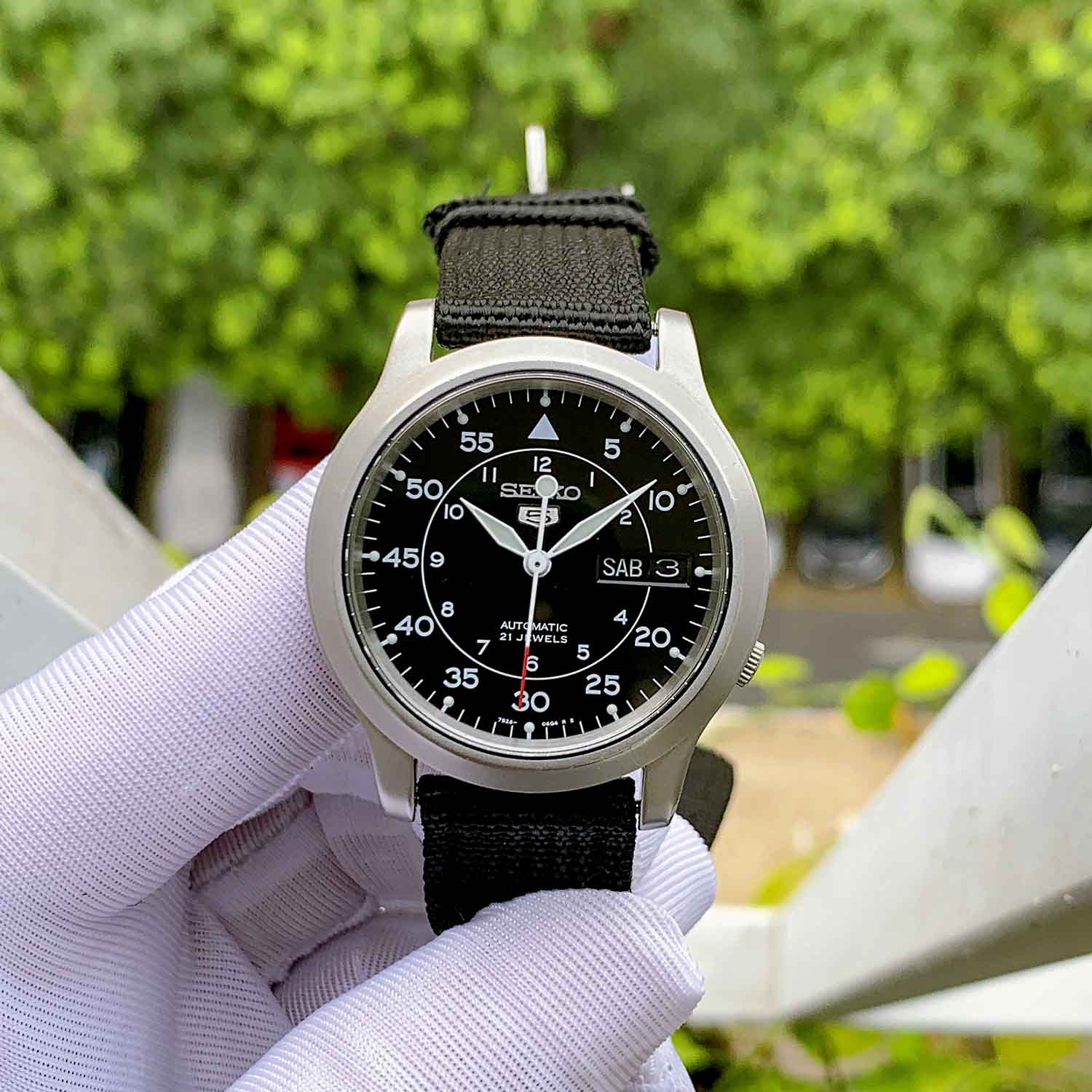 Seiko 5 Quân đội SNK809K2 Used